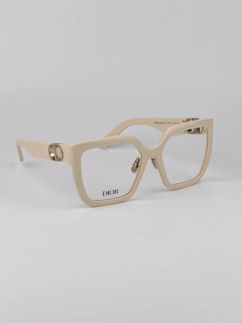 Dior 30MONTAIGNEO S1F Eyeglasses – Ivory Butterfly Square Frame 9500